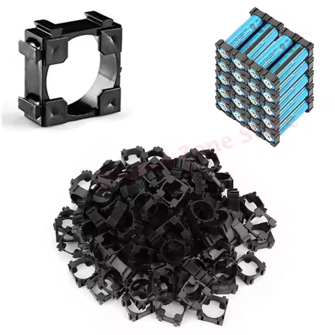 50 Pcs 18650 Lithium Battery Bracket Stand Plastic Cell Battery Holder Lithium Battery Organiser Saf