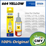 Epson Original Refill Ink -T664 664 Yellow C13T664400 L200/210/220/300/310/350/355/360/365/445/550/5