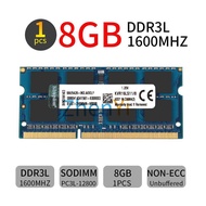 For Kingston 8GB DDR3L1600MHz PC3L-12800S KVR16LS11/8 1.35V Laptop Memory RAM ABB
