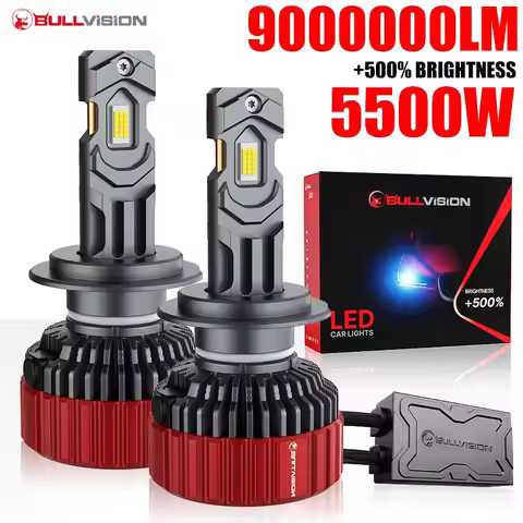 Bullvision G5 H7 LED 5500W 9000000LM Car Headlight Bulbs Canbus CSP H4 H11 H8 H9 H1 HB3 9005 9006 HB