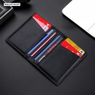 Premium Leather Thin Wallet Up to 8 Card Slot w Dual ID Display