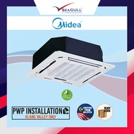 MIDEA Ceiling Cassette Air Cond R32 Non Inverter 1.5HP / 2.0HP / 2.5HP / 3.0HP MCDX-CRN8 / MOUX-CN8 Series Aircond