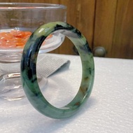 天然翡翠A貨緬甸三彩帶黃翡玉鐲 特色手鐲 送禮