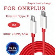 100W Fast Charging Cable Type C-Type C 8A Warp Charger Cord For Oneplus 13 12 11R 10 Pro Ace 3 Nord 