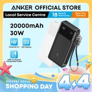 Anker Powercore Power Bank 20000mAh 30W Fast Charging USB C Cable Lanyard Portable Charger A1384