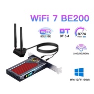 Fenvi FV-BE8800RGB WiFi 7 Intel BE200 Tri-Band 8774Mbps BT5.4 PCIe Wifi Card