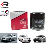OSK OIL FILTER TOYOTA VIOS 2003-2016 AE101 ALTIS 1.6 1.8 VVTi GENUINE PARTS (O-1636)