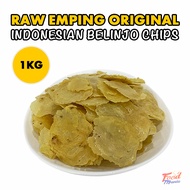 Emping Crackers (Raw) - Halal Spicy Belinjo Melinjo Belinjau Chips Keropok Pedas Manis Bitter Aceh F