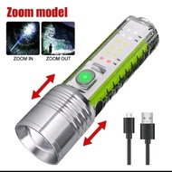 Flashlight 520A Zooming Flashlight New Upgrade Led Outdoor Waterproof LED Zoomable Flashlight Portab