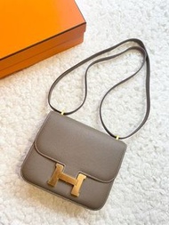 Hermes Constance Mini 大象灰金