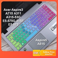 15.6 Inch Acer Silicone Keyboard Cover Protector for Aspire 3 A315 Aspire 5 A515 A715 A311 E5-575G-51SF A615 TMP2510