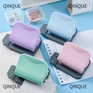 QINJUE Round Hole Puncher, For A4 A5 B5 Paper Notebook Scrapbooking Binding 6-Hole Paper Punch, Crea