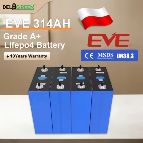 EU Stock Grade A MB31 EVE314 Lifepo4 Battery 8000 Cycles Rechargeable Batteries 16kWh DIY Solar Ener