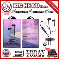 VIVO Bluetooth Earphone Magnetic Wireless earphones Stereo Earbuds Music Metal Headphones With Mic