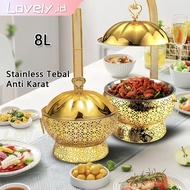 8L Diamond Lace Rolltop 8L Diamond Lace Food Warmer Round Buffet Kenduri Diamond Food Warmer Buffet 