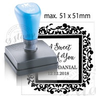 AE (51x51mm) - AE Gel Stamp / Pre-inked Stamp / Custom Made Personalized Stamp (Waterproof)