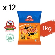 Swiss Bear Sos Keju Nacho Cheese Sauce 1kg x 12 Pack Box Carton Halal Food borong Burger Pizza Pasta