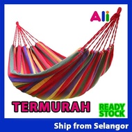 Hammock, Outdoor Hammock, Canvas Hammock, Hemp Rope Hammock, Striped Cloth Hammock, Tree Hammock, Ca