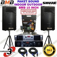 PAKET SOUND BMB PASIF POWER 15 INCH INDOR DAN OUTDOR 15 INCH BLUETOOTH - Gema Audio