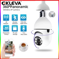 EKLEVA 360 ° E27 หลอดไฟ LED Full HD 1080P การรักษาความปลอดภัยภายในบ้านแบบไร้สาย WiFi กล้องวงจรปิด IP