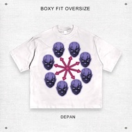 Genesis Conspiracy - Boxy Oversized T-shirt Heads Unisex Cotton Combed 24s