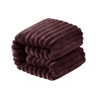 NTBAY Plush Flannel Oversized Baby Blanket, 50X60 Inches Soft and Warm Toddler Blanket with Striped 