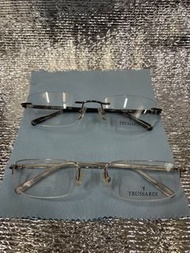 Trussardi 男女裝 時尚 簡約 眼鏡 眼鏡框 半框 無框Trussardi TE 10991 silver / TE 10993 Black  Stylish glasses eyewear 