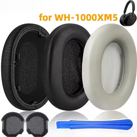 Replacement Earpads for Sony WH-1000XM5 Headphone 1000XM5 1000 XM5 Soft Memory Foam Ear Pads Cushion