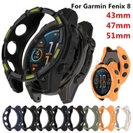 TPU case Compatible for Garmin Fenix 8 43mm 51mm 47mm AMOLED Protective Soft Silicone Cover for Garm