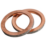 2PCS Exhaust Pipe Gasket For Yamaha CP250 Maxam 05-07 2010 2012 14-15 2017 FZ6-N FZ6-S 04-09 XJ6F 10