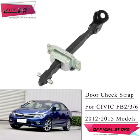 ZUK Car Door Checker Door-Check Strap Stay Stopper For HONDA CIVIC 2012 2013 2014 2015 FB2 FB3 FB6 7