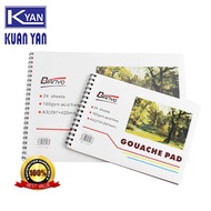 [KUAN YAN] A4 / A3 GOUACHE DRAWING PAD