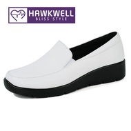 Hawkwell Women Slip On Nurse Shoes Work Shoes White/Black-Elora/6920