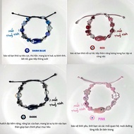 Evil eye bracelet, handmade Evil eye fish bracelet