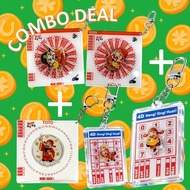 (Bundle) TOTO + 4D Spinning Keychain 🎉 Lucky Charm | Good Luck Gift | Cai Shen keychain TOTO keychai