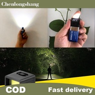 chenlongshang 9V Battery Flashlight 9V LED Key Light 6F22 Battery COB Outdoor Lighting Work Light Ba
