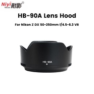 NIYI HB-90A Lens Hood For Nikon Z DX50-250mm f4.5-6.3vr 50-250 Z50mm f/1.8S 62mm Lens Accessories