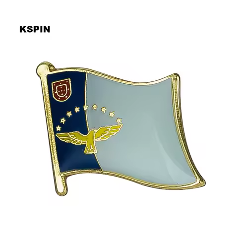 Azores Flag Badge Brooch Natinal Lapel Pins Flag Lapel Pins Country Flag Badge