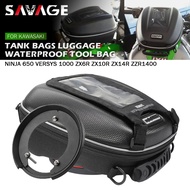 Tank Bag Luggage For KAWASAKI NINJA 650R 1000 Versys 650 ZX6R ZX10R ZX14R ZZR1400 Motorcycle Navigat