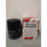 TOYOTA OIL FILTER (90915-YZZE2) FOR VIOS, ALTIS 1.6/1.8/2.0, CAMRY 2.0/2.4, WISH 1.8/2.0, ESTIMA 2.4