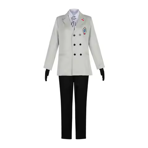 XIN LAI SEN Unisex Anime Cos Akechi Goro Crow Cosplay Costume Halloween Uniform Custom Size