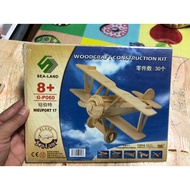 Airplane Model 3D wooden assembly toy