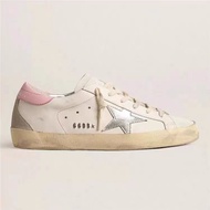 Original✅ GGDB Fashion Trends Distressed Stars Leather Dirty Shoes Mens and Womens Low-top Walking S