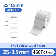 NiiMBOT B21 B1 Round Sticker Label Transparent White Adhesive Waterproof Thermal Paper For B31 B3S M