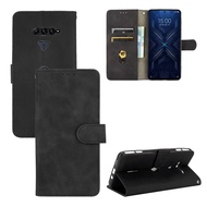 Soft TPU PU phone holster with magnetic support / flip / wallet slot for Black Shark 4 Pro