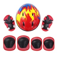 Helm Sepeda Anak Dan Deker Pelindung Lutut Set 2in1