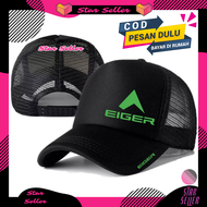 Stars Seller Topi Trucker EIGER - Topi Distro EIGER Logo - Topi EIGER Premium - Topi Pria Dewasa - T