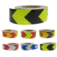 5x50mm Motorcycle Sticker Arrow Reflective Tape Car Safety Warning Mark Tape