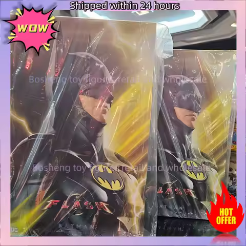 Original Hot Toys MMS712 1/6 The Flash's Batman Modern Suit In Stock Anime Action Collection Figures