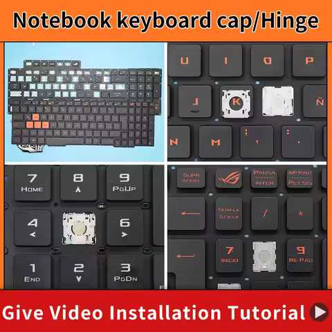 Replacement Keycap Key cap Hinge For ASUS GL553 GL553V GL553VW ZX553VD ZX53V ZX73 FX553VD FX53VD FX7
